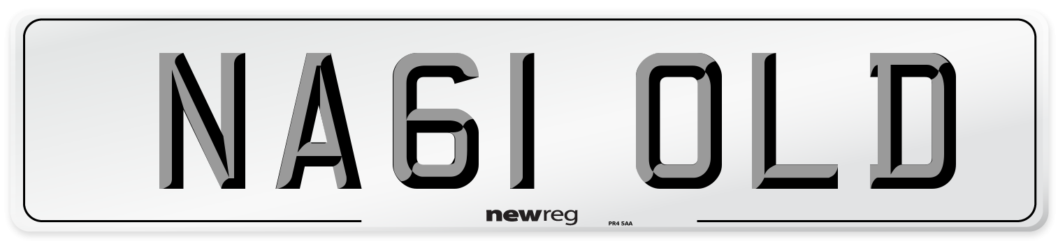 NA61 OLD Number Plate from New Reg